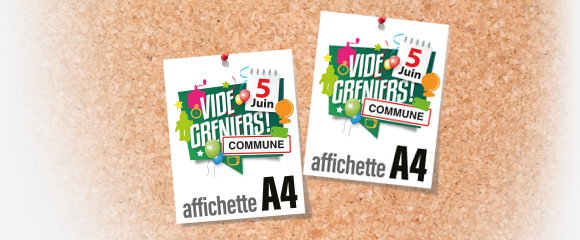 Impression Affichette A4